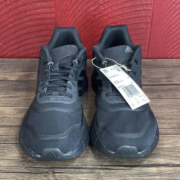 Adidas Duramo 10 GX0711 Running Shoes Black‎ & Iron Metallic Womens Sz 8.5 NEW - Picture 4 of 9